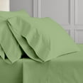 thumbnail image 4 of Split King 7-PC Sheet Set [4-Pillowcases] - 1000-Thread Count 100% Organic Cotton, 10" Deep Pockets - Sage, 4 of 7