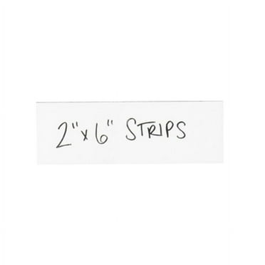 Partners Brand White Warehouse Labels, LH178, Magnetic Strips 2" x 6", Case of 25