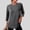 (3/4 Sleeve)Dark Gray, variant on Women's Short Sleeve Quick Dry T-Shirts, Wicking Moisture Workout Athletic Running Shirts ,PurpleSize, XL