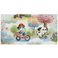 thumbnail image 2 of Children and Animals Bikes File Folder 3 Ring Binders 1.5 inch Hardcover File Folders with Interior Pockets A4 Size Organizer for School Office Hospital, 2 of 8
