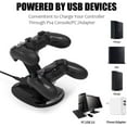 thumbnail image 2 of Charging Docking Station for Playstation 4 / PS4 / PS4 Pro / PS4 Slim Controllers with LED Indicator, Black, 2 of 7