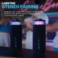 thumbnail image 6 of JLab GO Party Speaker - Black; Bluetooth Portable Speaker with RGB Lighting, 10W, 6 of 10