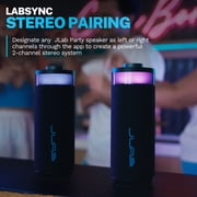 JLab GO Party Speaker - Black; Bluetooth Portable Speaker with RGB Lighting, 10W