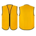 thumbnail image 6 of Toptie Supermarket Uniform Vest Zipper Volunteers Event Vest Unisex Waistcoat-Yellow-M, 6 of 9