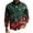Deep Red, variant on Wutalume Men's V-Neck Christmas Print Sweater, Long Sleeve Ribbed Knit Pullover, Cozy Stretch Top for Holiday Parties, Casual Comfort and Layering,Army Green L