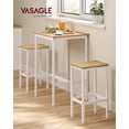 thumbnail image 2 of Set de mesa y sillas de bar VASAGLE Square Golden Oak, 2 of 8