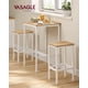 thumbnail image 2 of Set de mesa y sillas de bar VASAGLE Square Golden Oak, 2 of 8