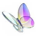 thumbnail image 3 of Glass Crystal Lucky Butterfly Vibrantly with Bright Color Ornaments Home Decor, 3 of 5