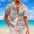 thumbnail image 2 of ZCFZJW Mens Hawaiian Floral Shirts Big and Tall Regular Fit Casual Summer Tropical Button Down Shirt Trendy Holiday Vacation Beach Tees Tops Multicolor#05 XXXXL, 2 of 5