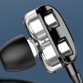 thumbnail image 2 of Stereo Wired In-Ear Headphones Dual Speakers Smartphone Earphones Wire-Controlled Tuning Sports Ear Plug, 2 of 4