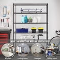 thumbnail image 6 of CL.HPAHKL 6-Tier Adjustable Storage Shelves 48"L×18"W×78"H, NSF Certified Wire Shelving Unit with Wheels, Heavy Duty Metal Shelf for Pantry, Kitchen, Basement, Garage, 6000lbs Capacity, Black, 6 of 7