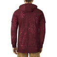 thumbnail image 2 of Ma Croix Mens Dual Layer Hoodie Hybrid Long Sleeve T Shirt, 2 of 6
