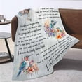 thumbnail image 4 of Custom Memorial Blanket with Photos for Loss of Mom Dad Son Daughter Customized Memory Gift of Departed Loved Ones Blankets, 4 of 5