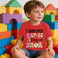thumbnail image 4 of Bmisegm Chemises Garçons Graphique Manches Courtes T-Shirt pour Enfants Saison Scolaire Confortable Décontracté Col Rond T-Shirt Tout-Petit Manches Courtes T-Shirt Rouge 1-2 Ans, 4 of 5