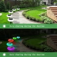 thumbnail image 3 of 2 Pcak Color Changing Solar Lights for Outdoor，Weatherproof Auto On/Off Outdoor Lights for outdoor garden, patio, porch, yard, and walkways, 3 of 9