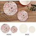 thumbnail image 4 of Pot Holders Trivets Set Pure Cotton Potholders Set, Hot Pads Set of 2, Cute Rabbit Hot Pot Trivets One 9.45 Inch and One 7 Inch, 4 of 7