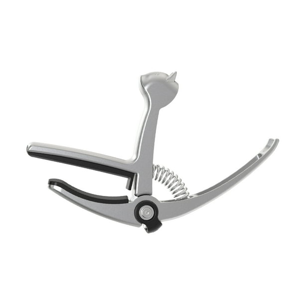 Capo Cejilla para guitarra 5 en 1 Cejilla para guitarra acústica Cortador de cuerdas/soporte para púas/extractor de pasadores Clip de transferencia Cejilla para guitarra de aleación para guitarras clá
