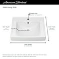 thumbnail image 6 of Decorum White Vitreous China Wall-Hung Vessel Sink with Single Faucet Hole, 6 of 8