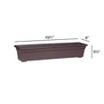 thumbnail image 4 of Novelty Mfg Co P-Countryside Flowerbox Planter- Brown 30x8x6.5 Inch, 4 of 5