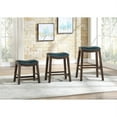 thumbnail image 3 of Homelegance 29" Pub Height Wooden Bar Stool Saddle Seat Barstool, Green Brown, 3 of 7