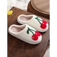 thumbnail image 2 of Lindos Zapatos Interior Casuales Pantuflas Mullidas Mujeres Antideslizantes Cereza para Clima, 2 of 9