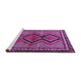 thumbnail image 2 of Ahgly Company Machine Washable Indoor Rectangle Persian Purple Traditional Area Rugs, 5' x 7', 2 of 4