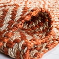 thumbnail image 5 of Safavieh Natural Fiber Collection NF266B Handmade Boho Diamond Tassel Jute Area Rug, 8' x 10', Orange, 5 of 5