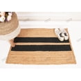 thumbnail image 5 of Rectangle Rug Natural Jute Rug Hand Braided Beige and Black Color Rounding Line Area Rug, 5 of 5