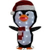 Holiday Time Bobble Head Penguin Christmas Decor, 36" Tall