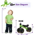thumbnail image 3 of TheCroco Lightweight and Sturdy Kids Balance Bike, Green Dinosaur, 3 of 7