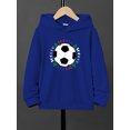 thumbnail image 3 of Mikrdoo Cool Soccer Print Boys Casual Pullover Long Sleeve Hoodies, Boys Sweatshirt For Spring Fall Winter, 7-15T Kids Hoodie Tops Outdoor, 3 of 8