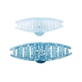 thumbnail image 3 of Claire's Teen Girl's Turquoise Frosted Marble Hair Claw Clips, 2-Pack, Medium, 3 of 4