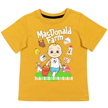 

CoComelon JJ Bingo Infant Baby Boys Graphic T-Shirt Navy Blue 24 Months