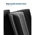 thumbnail image 6 of Goldensoil 2 x 10.6 Gallon Stainless Steel Trash Cans with Lids, Dual Compartment Step-on Bins,Black, 6 of 6