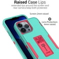 thumbnail image 5 of CoverON For Apple iPhone 13 Pro Max Case, Military Grade Heavy Duty Full Body Phone Kickstand Cover - Teal, 5 of 9