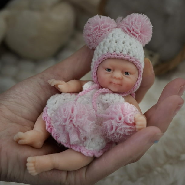 Minimuñeca de silicona Newtotlove Emma de 4,5 cm con accesorios