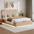 thumbnail image 6 of Llinc Store Upholstered Platform Full Size Hydraulic Storage Bed, Lift Up Storage Bed with Rgb Led Light, Bluetooth Speaker, No Box Spring Needed, Pink, 6 of 10