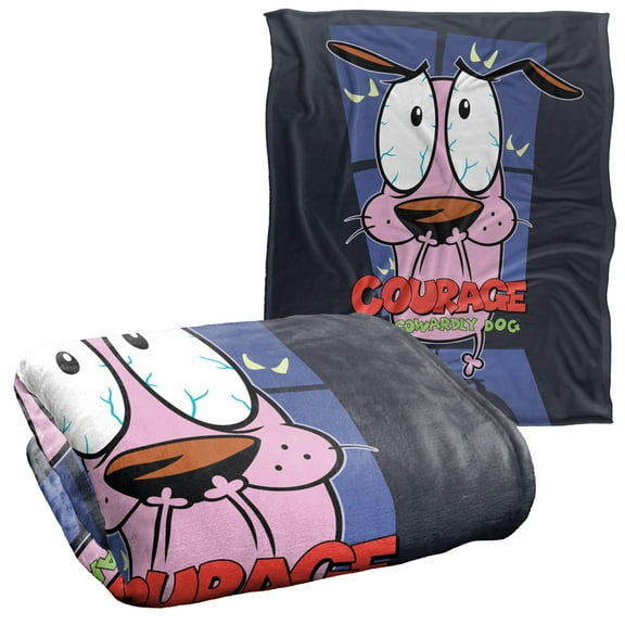 Courage The Cowardly Dog Window Officially Licensed Silky Touch Super Soft Throw Blanket 50' x 60'