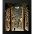 thumbnail image 2 of Panini, Giovanni Paolo 12x14 Black Modern Framed Museum Art Print Titled - The Interior of The Pantheon, Rome, 2 of 5