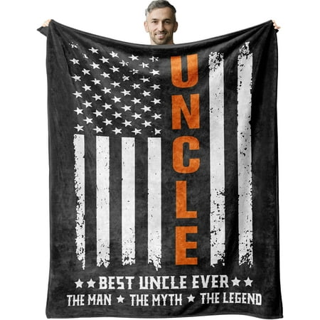 Uncle Gifts for Christmas Blanket 60 x 50 – Best Uncle Gifts – Uncle Birthday Gifts – Christmas Uncle Gifts from Niece – Gifts for Uncles from Nephew – Birthday Gifts for Uncle