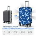 thumbnail image 6 of Daiia Airplanes in the Sky Luggage Cover, Thickened Washable Travel Luggage Covers, Elastic Unique Baggage Covers for 18-20 inch Luggage-Small, 6 of 9