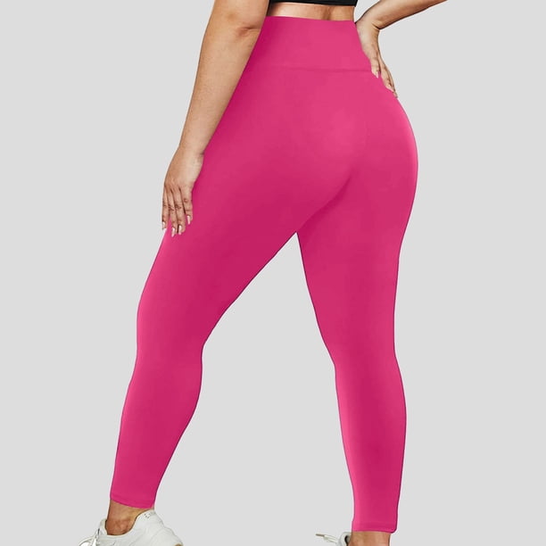 Karight Women's Plus Size Workout Out Yoga Pants Oversized Comfy Elastic High Waisted Leggings Stretch Tummy Control Tights