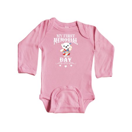 

Inktastic First Memorial Day Boy Gift Baby Boy or Baby Girl Long Sleeve Bodysuit