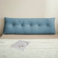thumbnail image 5 of Lovote Wedge Headboard Reading Pillow 59" x 15.7" x 4.7" Triangular Bolster Backrest Support Cushion for Bed, Sofa, Daybed, Blue, 5 of 6