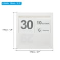 thumbnail image 2 of Uxcell Insert Perpetual Calendar, Desktop Plastic Calendar Stand Month Week Date Display for Desk Shop, White, 2 of 6