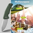 thumbnail image 6 of CIVIVI Pocket Knife Regulatron Folding Knife for Men with Flipper Opener, Liner Lock, 2.98" Nitro-V Blade Micarta Handle C23006-2, 6 of 8