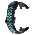 thumbnail image 4 of Correas de repuesto compatibles con Xiaomi Band7 Pro, pulsera de silicona suave y transpirable para reloj inteligente, Color Dual, 4 of 5