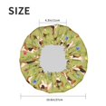 thumbnail image 5 of Sigee Running Beagle for Women's Shower Cap Reusable Waterproof Hair Cap Large Shower Cap for Women Men, 5 of 7