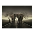 thumbnail image 3 of Tiptophomedecor Animal Wallpaper Wall Mural - City Of Elephants, 3 of 4