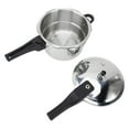 thumbnail image 2 of Olla a presión para estufa con válvula de seguridad, olla a presión a prueba de explosiones de acero inoxidable con bandeja para cocinar al vapor, 22 cm/8,7 pulgadas, 5 l, 2 of 14